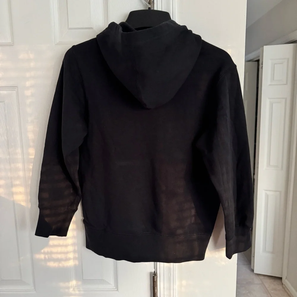 Nike Sportswear Black Hoodie Youth Small  Hooded Sweatshirt Basketball Logo NWT